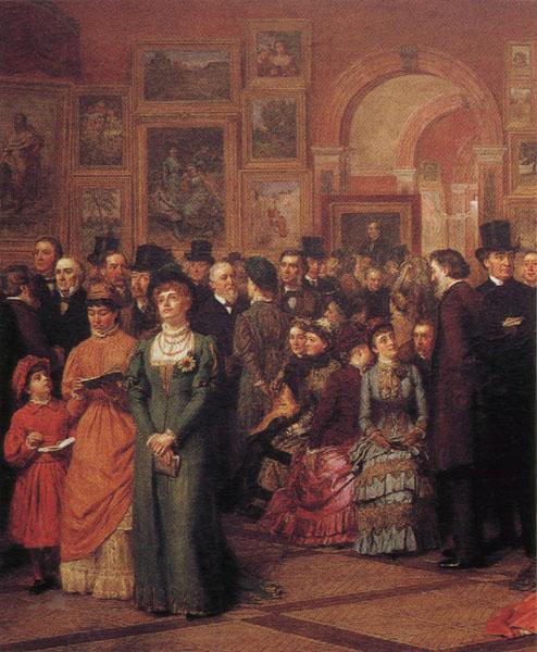 William Powell Frith The Private View of the Royal Academy China oil painting art
